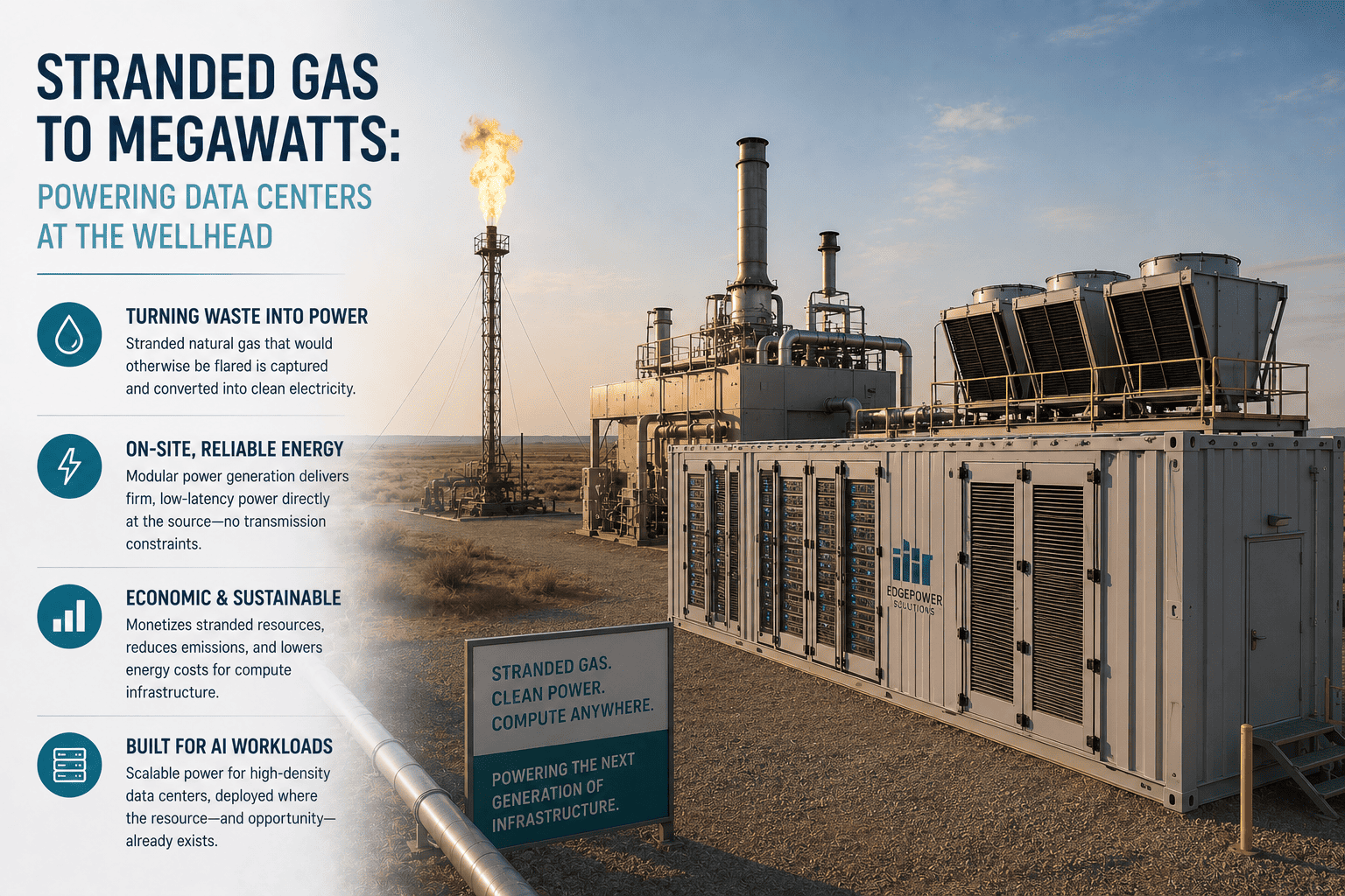 Stranded Gas to Megawatts: Powering Data Centers at the Wellhead